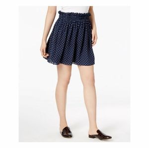 Maison Jules Womens Pull-On Mini Skirt, Blue